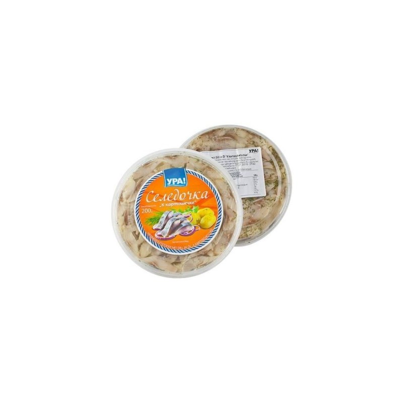 Filets de hareng marinés découpés à l'aneth -...