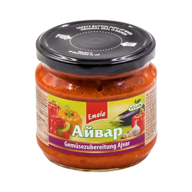 Ajvar, sauce et condiment à base de poivron, d'aubergine et d'ail