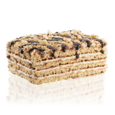 Gâteau pâtissier au miel et aux noix Medovik