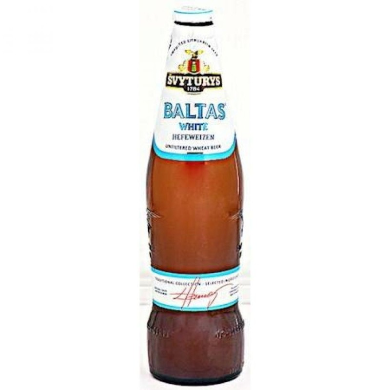 Bière blanche non filtrée balte - Svyturys  -...
