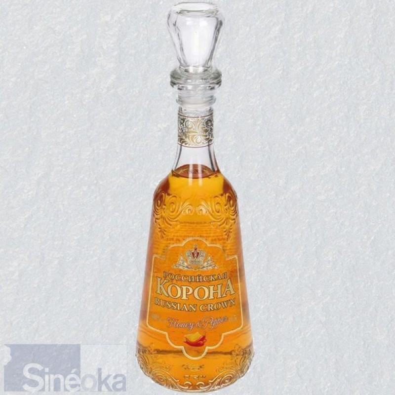 Vodka russe Couronne de Russie piment - Carafe