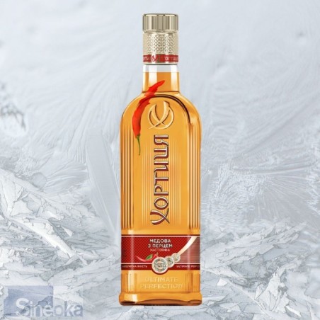 Vodka ukrainienne Khortytsa piment & miel - Alc. 40% - 0,7 l