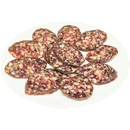 Saucisse sèche fumée vieillie - Tokay Mangalica - Poivre vert - 500 g minimum