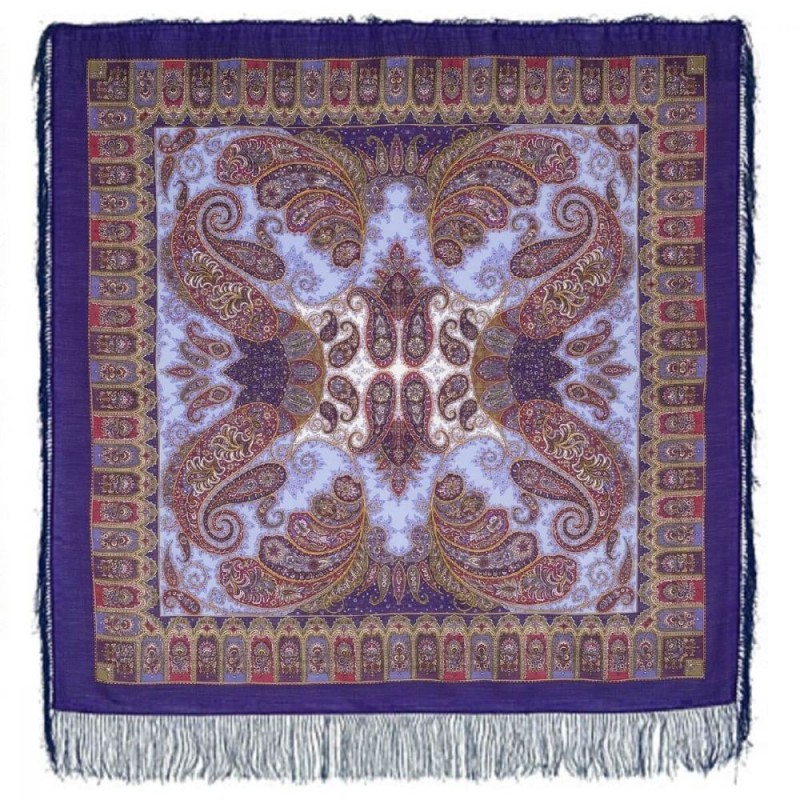 Le favori - Châle carré à franges Naïda - 100%...