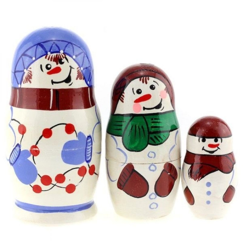 Bonhomme avec guirlande - Poupées russes 12 cm...