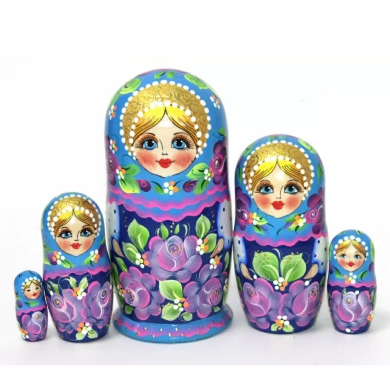 Conte d'été - Bleu - Poupées russes 17 cm série...