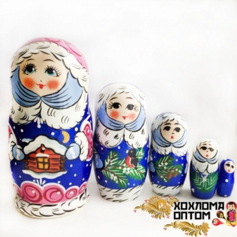 Douchka 5 poupées russes 15 cm - Snégourotchka