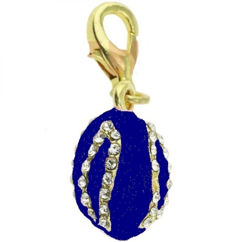 Oeuf pendentif - Pétale, bleu