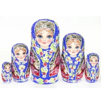 Olga - Poupées russes 17 cm série de 5