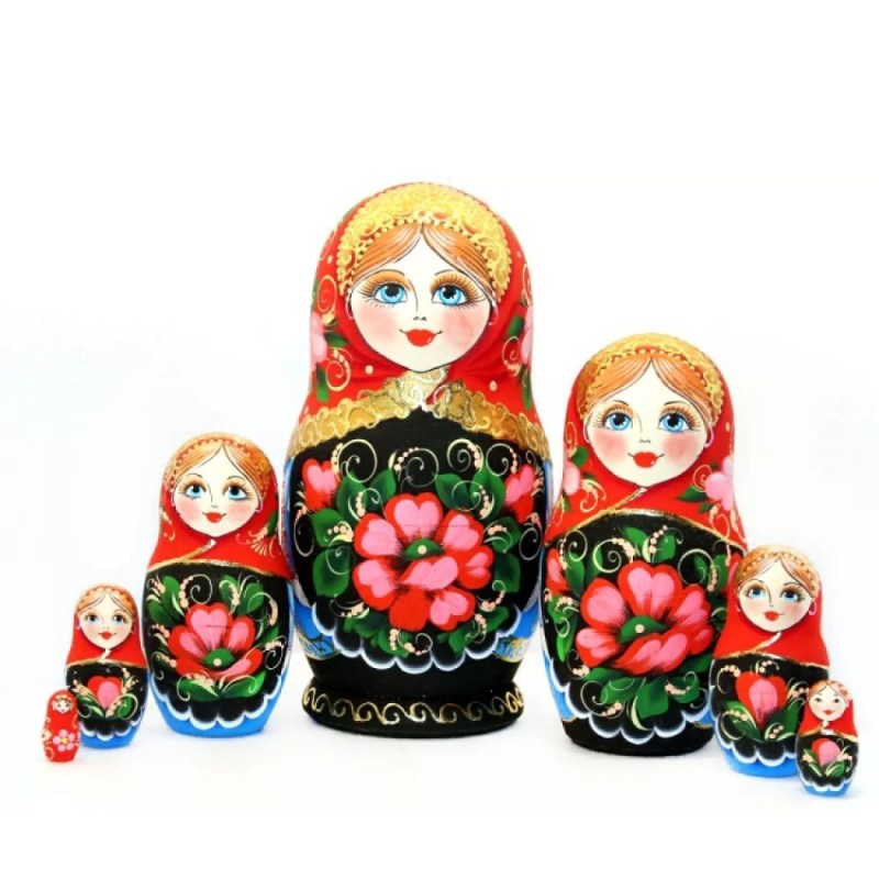 Starshaya - Coquelicots - Poupées russes 21cm...