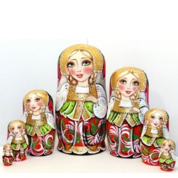 Starshaya - Vesselina - Poupées russes 21cm série de 7