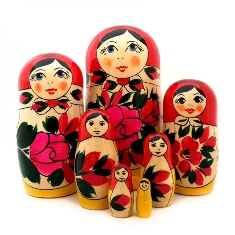 Traditsiya Origine 6 poupées russes 13 cm signée
