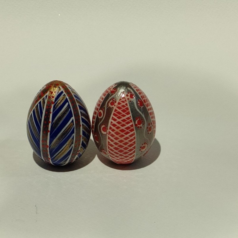 Oeuf en bois  - Pissanka - 7 cm
