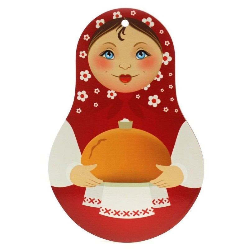 Planche à découper décorée matriochka - Avec du...
