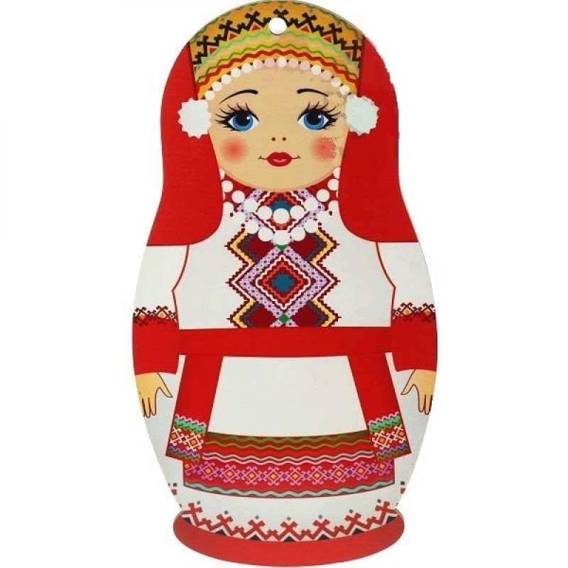Planche à découper décorée matriochka - Mordovka