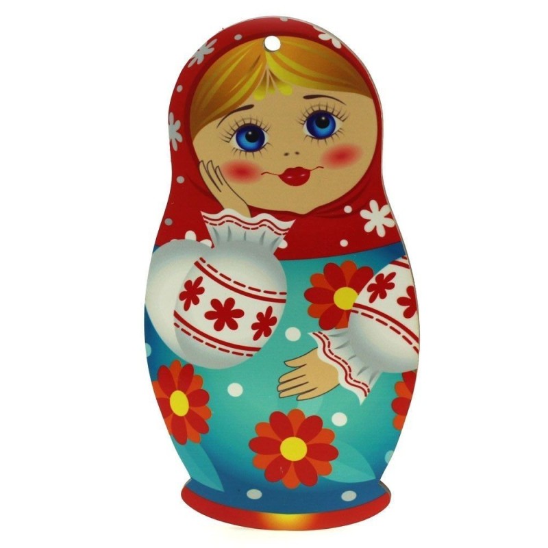 Planche à découper décorée matriochka - Sudarushka