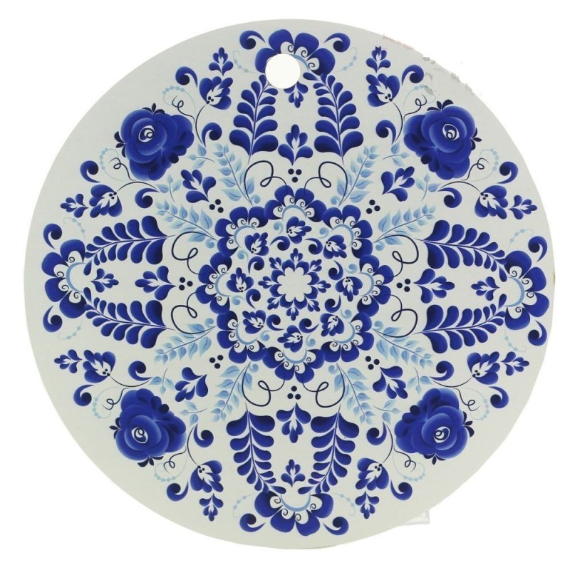 Planche à découper décorée ronde - Gjel
