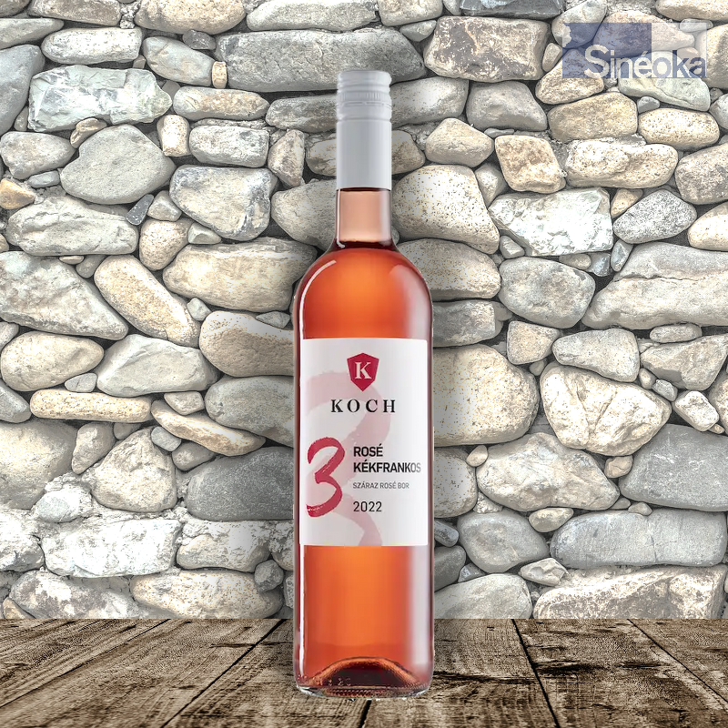 Vin rosé de Hongrie, région Hajós-Bajai, cépage  Kéfrankos, Koch 2021