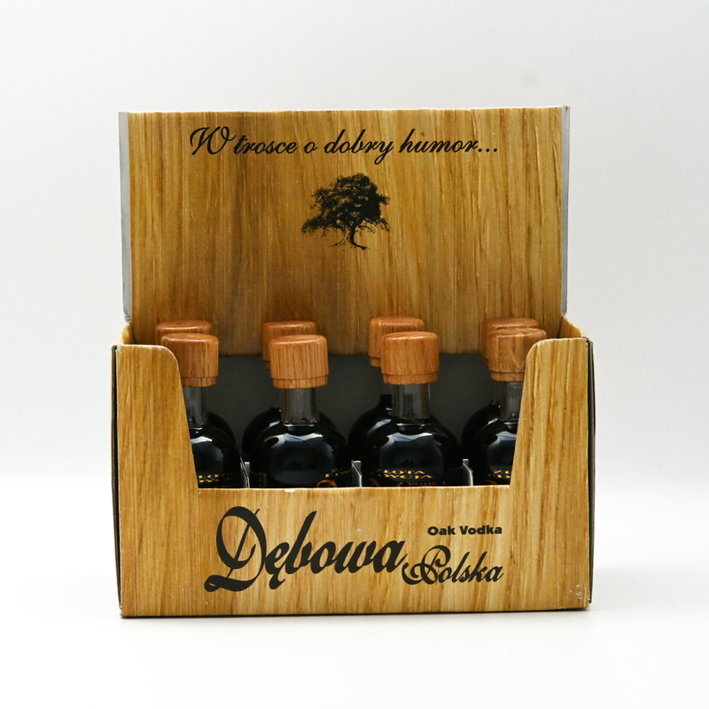 Vodka Debowa boite de 8 mignonnettes Black Oak