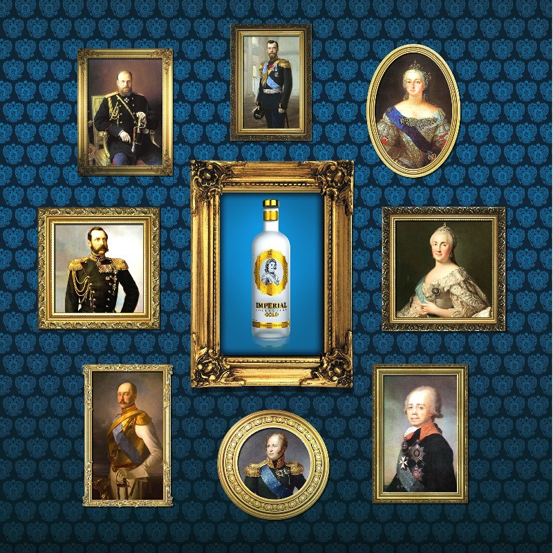 Vodka de Russie Tsarskaya Collection Impérial Gold : Un symbole de raffinement et de luxe