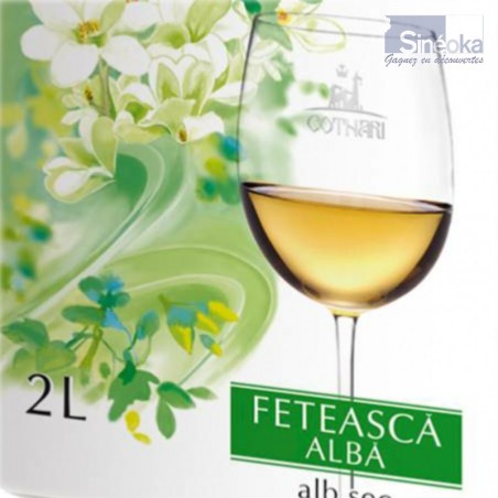 Vin blanc sec de Cotnari, Feteasca Alba en bag in box de 2 litres - Détail