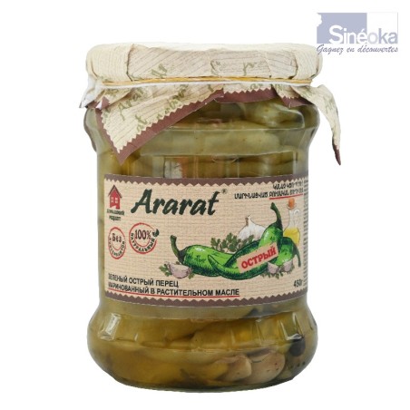 Piments Verts Forts, Marinés 450 g. - Ararat