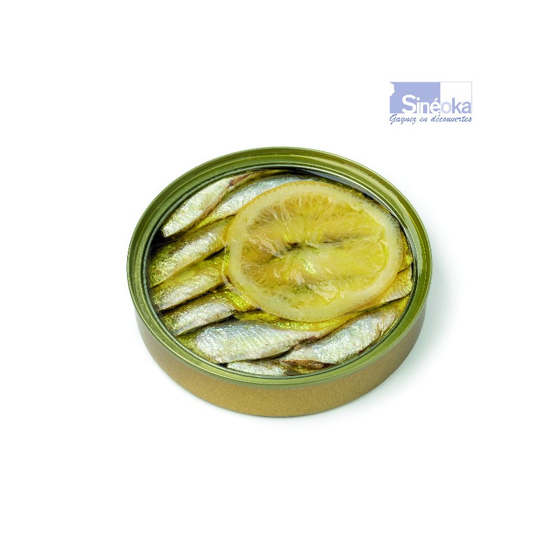 Sprats de Riga au citron, boite ouvertes