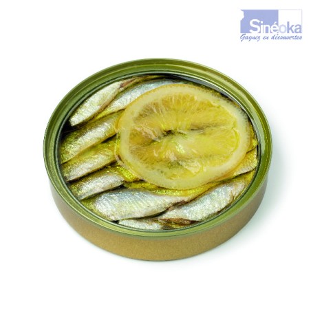 Sprats de Riga au citron, boite ouvertes