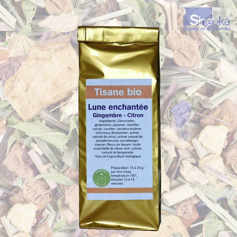 Tisane bio digestive Lune Enchantée, paquet de 50 à 100 grammes