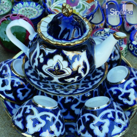 Ensemble Pachta Gul, bols et théière