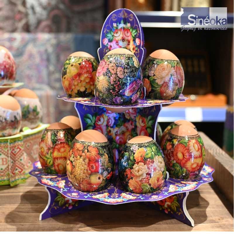 Présentoir à oeufs - Décoration de Pâques -...