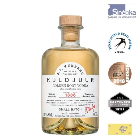 Vodka Kuldjuur Racines Dorées de Moe : L'Excellence Artisanale Estonienne