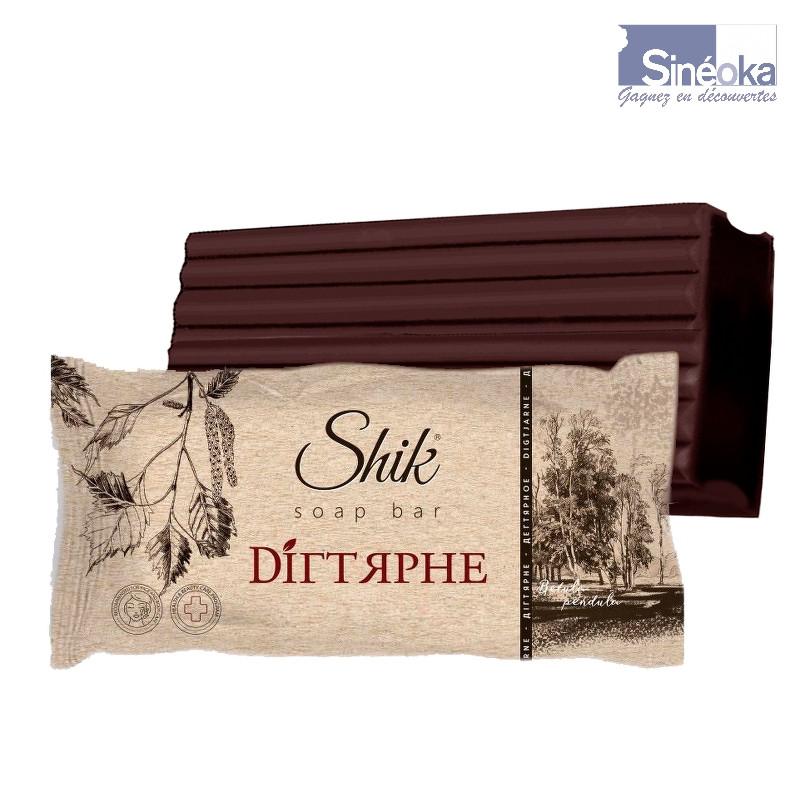 Savon Shik, au goudron de bouleau  avec et sans emballage