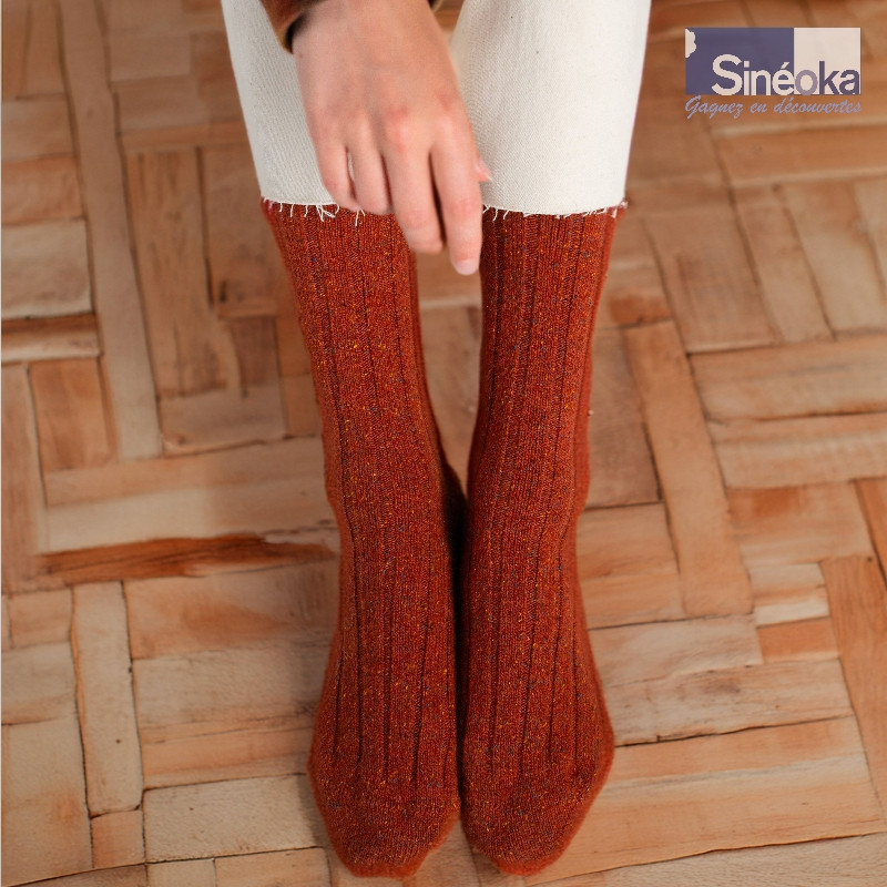 Chaussettes Thyria Laine Cachemire & Soie -...
