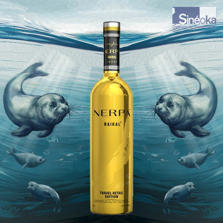 Vodka Premium Baïkal Gold – Coffret Prestige avec 2 Verres