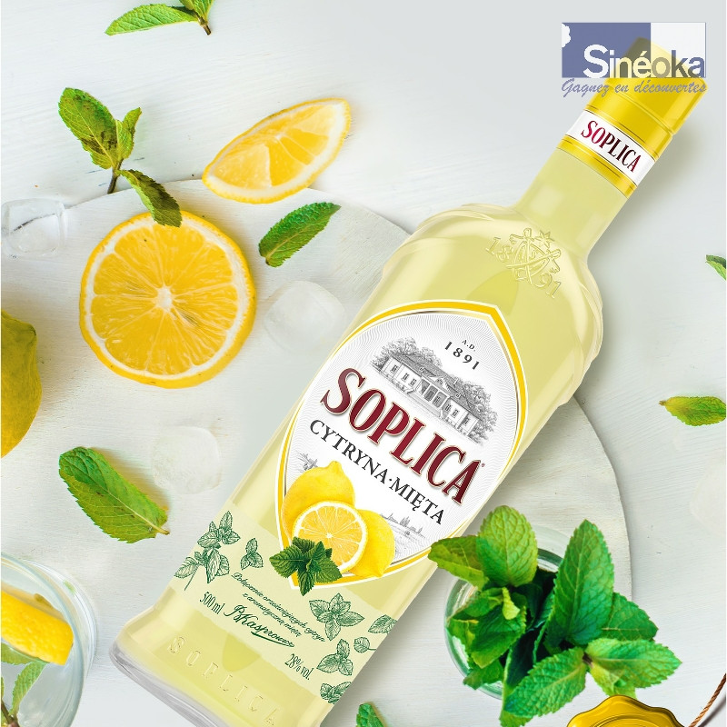 Vodka Soplica citron menthe