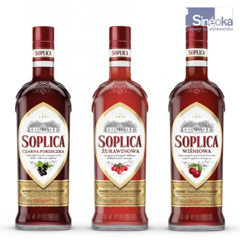 Pack de 3 x 0,5 l de vodkas Soplica aux Fruits Rouges -...