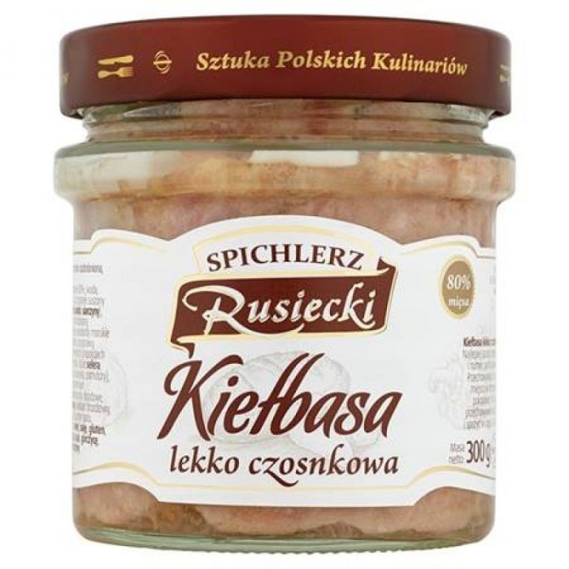 Saucisse de porc confite à l'ail - 300 g