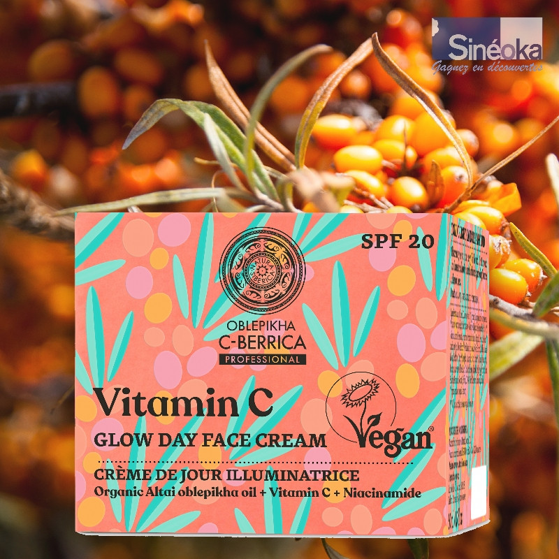 Crème de Jour Éclat Visage – Oblepikha (Baie...