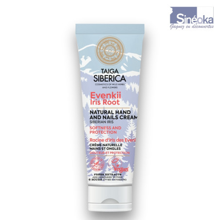 Tube de crème protectrice pour les mains et les ongle de Taïga Siberica