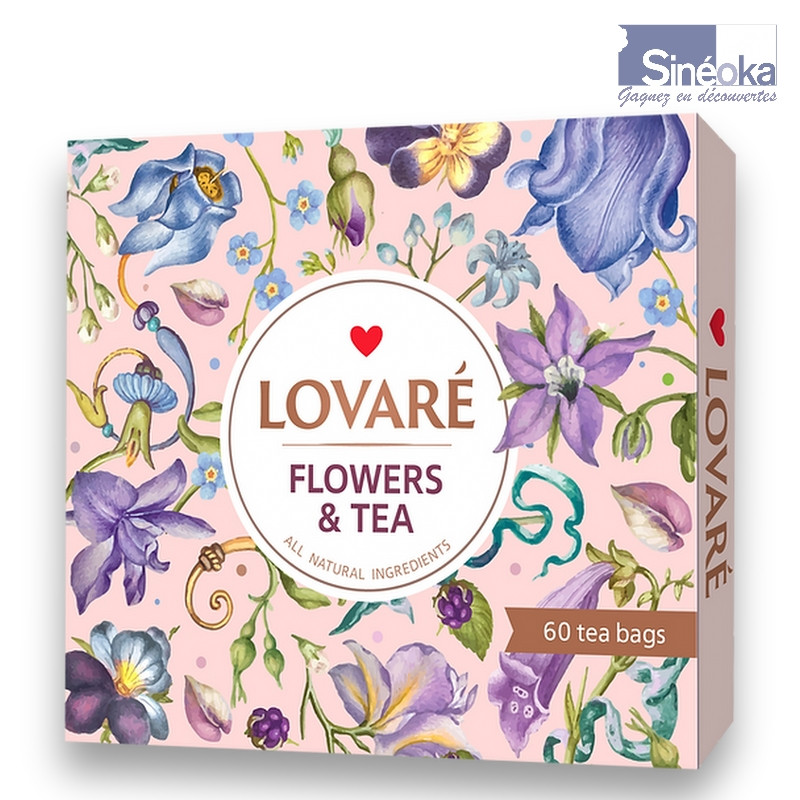 Lovaré Fleurs & Thés – Coffret premium 12...