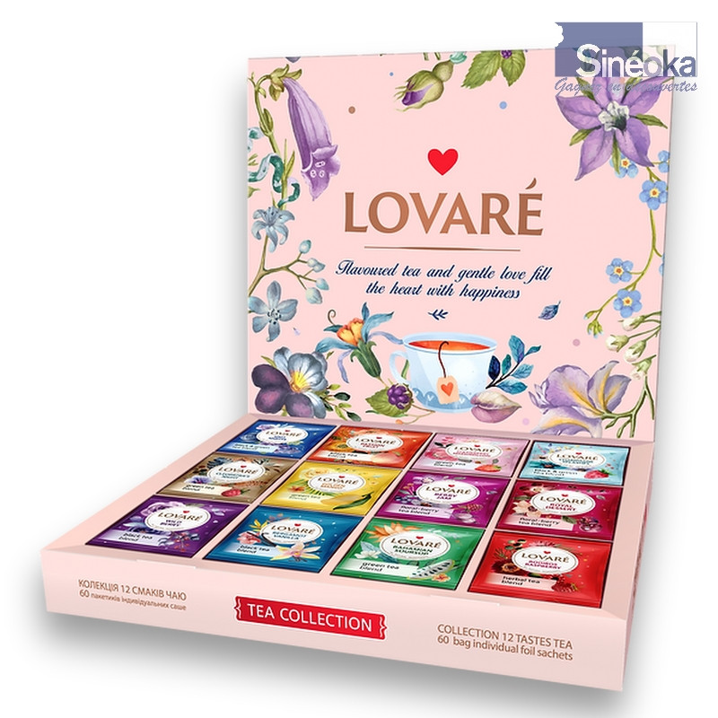 Lovaré Fleurs & Thés – Coffret premium 12...