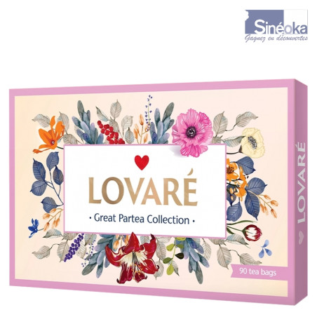 Collection Lovaré Thés & Tisanes – Coffret luxueux de 18 saveurs uniques