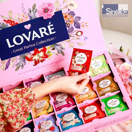 Collection Lovaré Thés & Tisanes – Coffret luxueux de 18 saveurs uniques