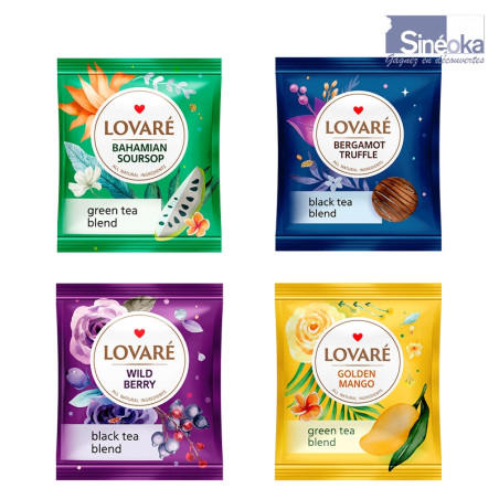 Collection Lovaré Thés & Tisanes – Coffret luxueux de 18 saveurs uniques