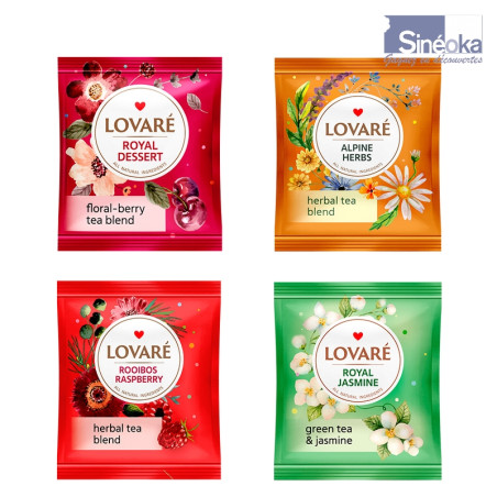 Collection Lovaré Thés & Tisanes – Coffret luxueux de 18 saveurs uniques