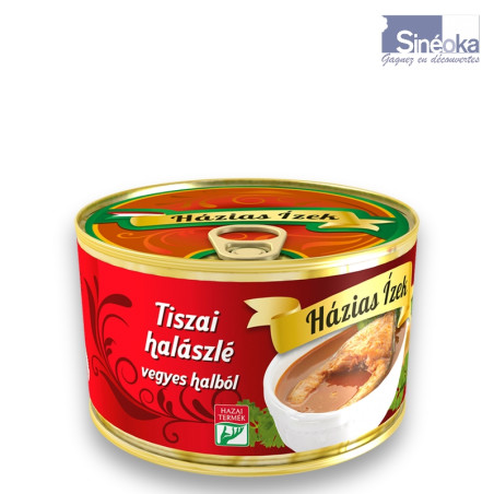 Boite de soupe de poisson à la hongroise Tiszai Halászlé 400 g.