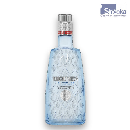Vodka Khortytsa Silver Ice — filtration sur argent, pureté cristalline - 0,5l