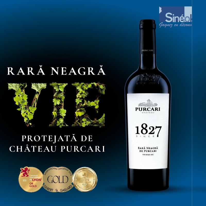Purcari 1827 — Rară Neagră (Moldavie) · Vin Rouge sec médaillé