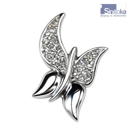 Milena - Pendentif papillon cristaux Swarovski – bijou tchèque élégant